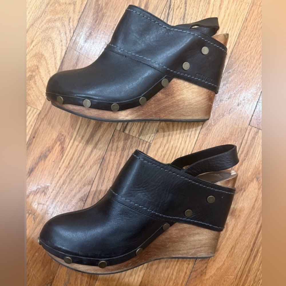 SEE BY CHLOÉ Studded Wedge Platform Slingback Clogs 8/8.5 ✨ Crazy Steal Price!